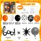 Halloween Boo Latex Balloon Arch Garland Kit (Orange Black White)